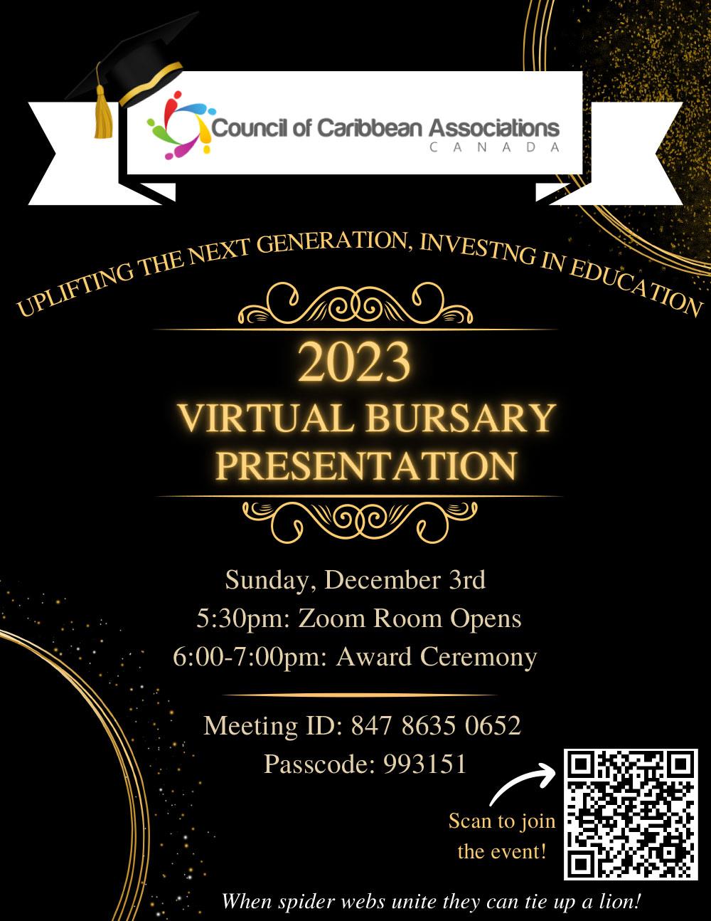 2023 Virtual Bursary Presentation